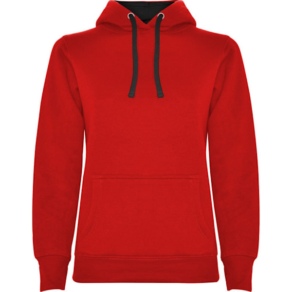 Roly Dam/Kvinnor Urban Hoodie S Röd/Svart Red/Solid Black S