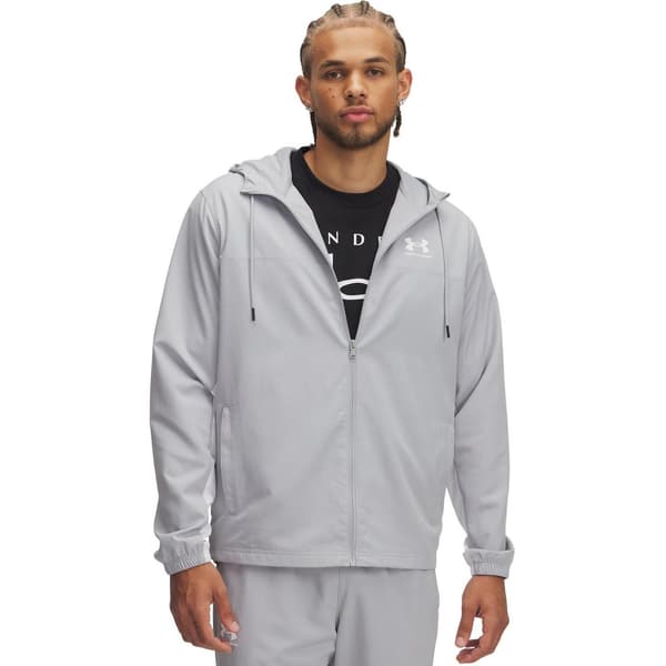 Under Armour Herr Sportstyle Vattentät Långärmad Vindjacka Grey L