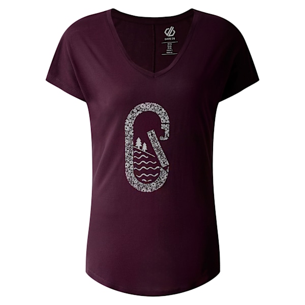Dare 2B Dam/Dam Serene Pine Tree T-shirt 10 UK Deep Plum Deep Plum 10 UK