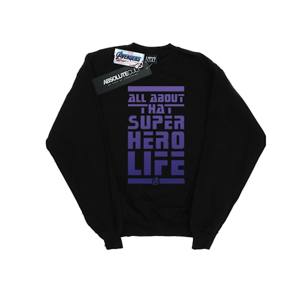 Marvel Boys Avengers Endgame Superhero Life Sweatshirt 9-11 år Black 9-11 Years