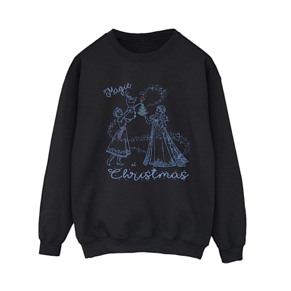 Disney Womens/Ladies Frozen Magic Christmas Sweatshirt M Svart Black M