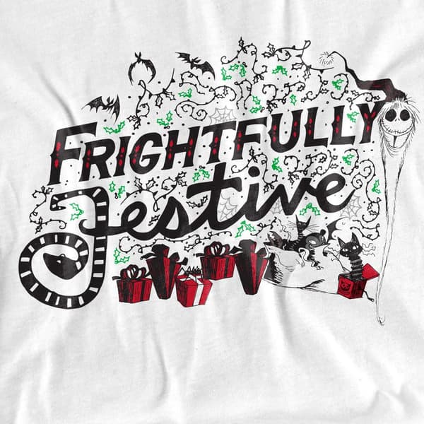 The Nightmare Before Christmas Dam/Kvinnor Skrämmande Festlig White L