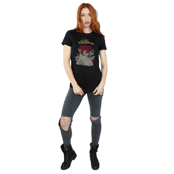 Alice i Underlandet Dam/Dam Poster Bomull Boyfriend T-shirt Black M