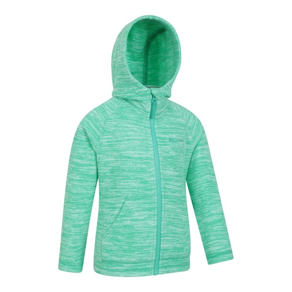 Mountain Warehouse Barn/Barn Snowdonia II Hoodie med Hel Dragkedja Green 3-4 Years