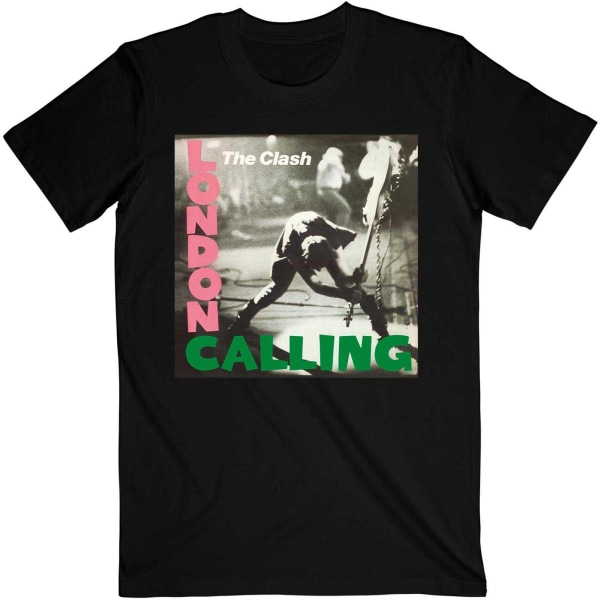 The Clash Unisex Vuxen London Calling T-shirt XL Svart Black XL