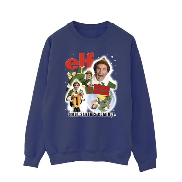 Elf Herr Buddy Collage Sweatshirt S Marinblå Navy Blue S
