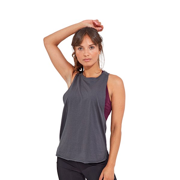 TriDri Dam/Kvinnor Ekologisk Tank Top XS Charcoal Charcoal XS