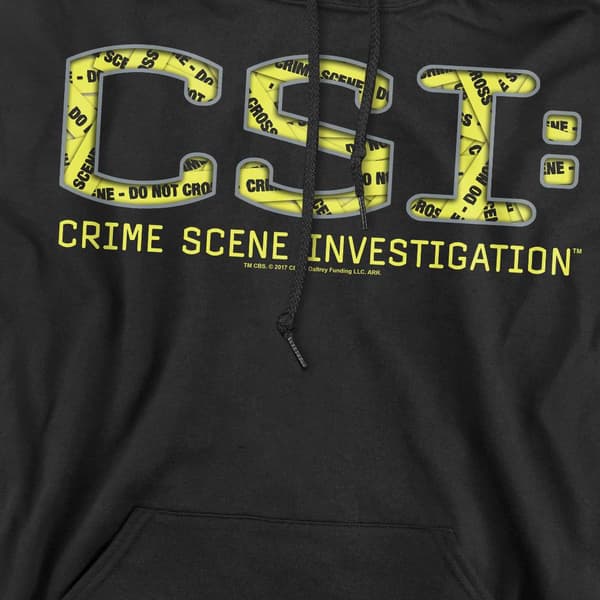 CSI Herr Collage Logo Hoodie L Svart Black L