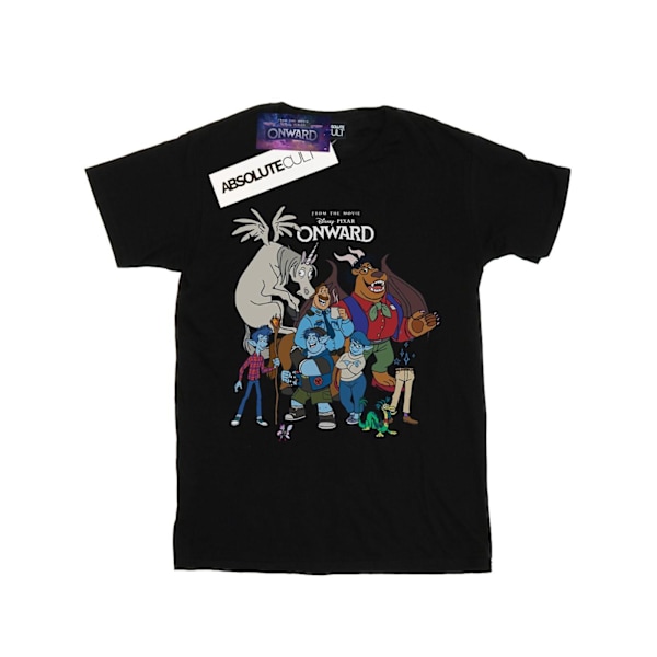 Disney Dam/Kvinnor Onward Karaktär Collage Bomull Boyfriend Black L