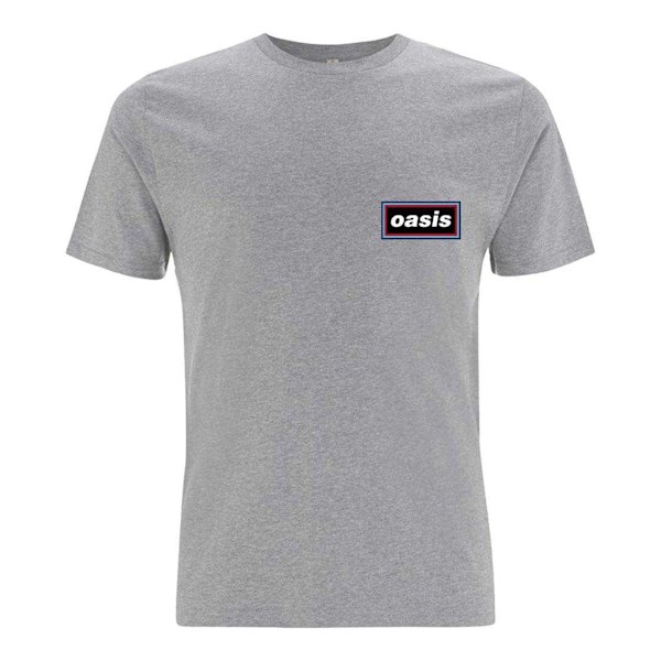 Oasis Unisex Adult Lines T-Shirt XL Grå Grey XL