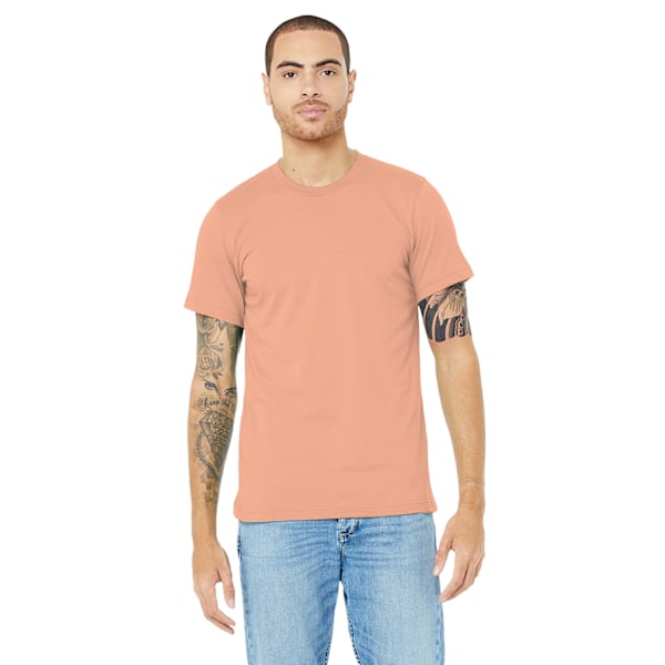 Canvas Unisex Jersey Crew Neck T-Shirt / Herr T-shirt med korta ärmar Sunset S