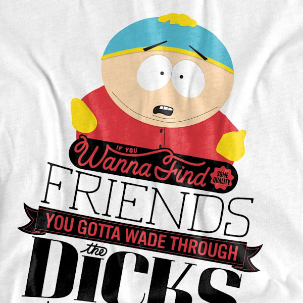 South Park Unisex Vuxen Wade Through Dicks T-Shirt XXL Vit White XXL