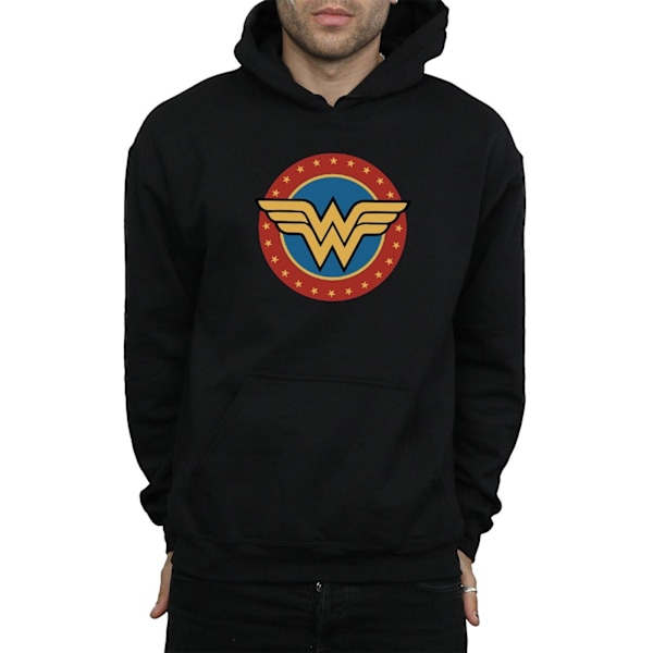 DC Comics Herr Wonder Woman Cirkellogotyp Hoodie S Svart Black S