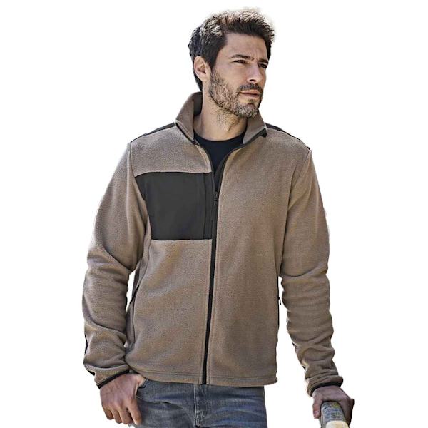Tee Jays Herr Mountain Fleece Jacka M Clay/Svart Clay/Black M