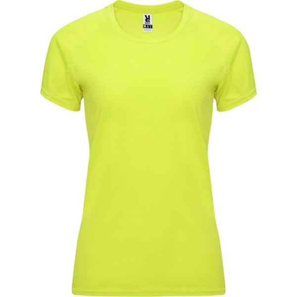 Roly Dam/Kvinnor Bahrain Kortärmad Sport T-Shirt L Fluor Fluorescent Yellow L