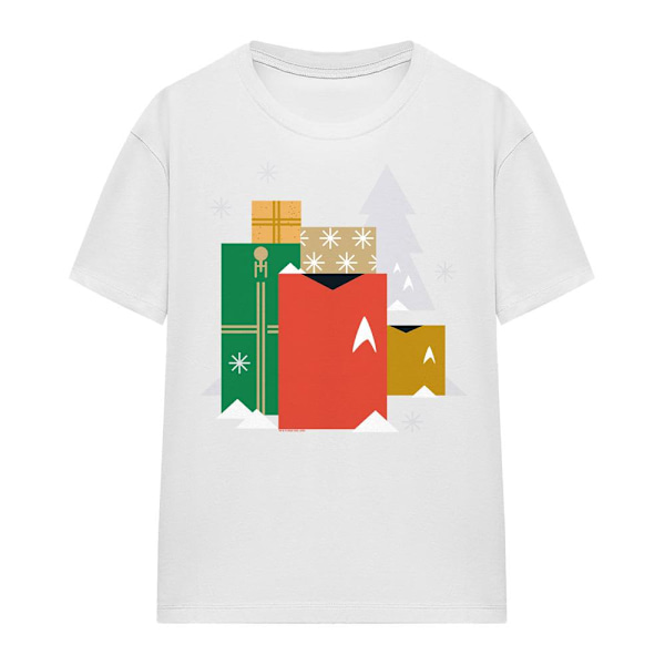 Star Trek: The Original Series Unisex Vuxen Present Jul T-shirt White XL