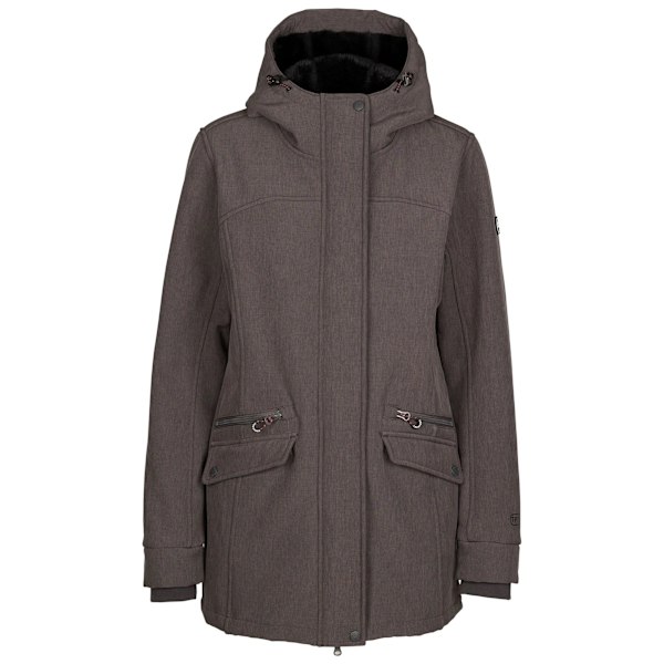 Trespass Anza TP75 Mjuk Skaljacka för Kvinnor/Dam M Mörkgrå Dark Grey Marl M