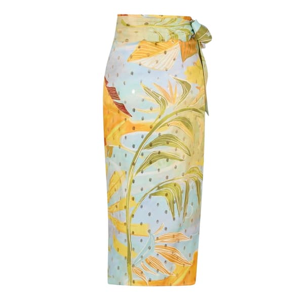 Never Fully Dressed Dam Jaspre Omlott Midikjol 14 UK Blue 14 UK
