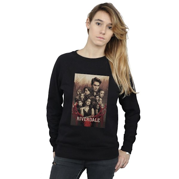 Riverdale Dam/Damer Hjort Dödskalle Sweatshirt XXL Svart Black XXL