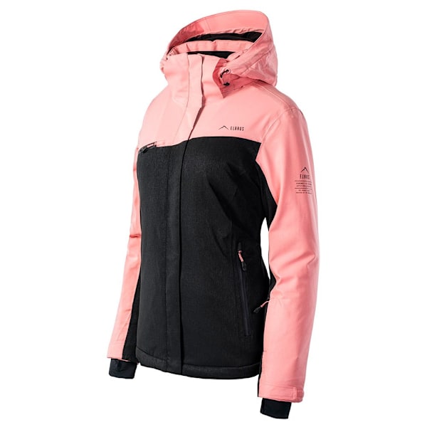 Elbrus Dam/Dam Lille II Skidjacka L Kaviar/Flamingo Rosa Caviar/Flamingo Pink L