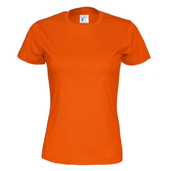 Cottover Dam/Kvinna Organisk T-shirt L Orange Orange L