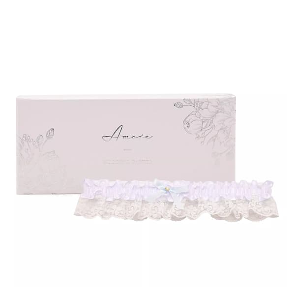 Amore Bröllopsstrumpband One Size Vit White One Size