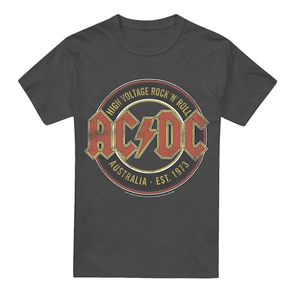 AC/DC Unisex Vuxen Est. ´73 T-Shirt M Kolgrå Charcoal M