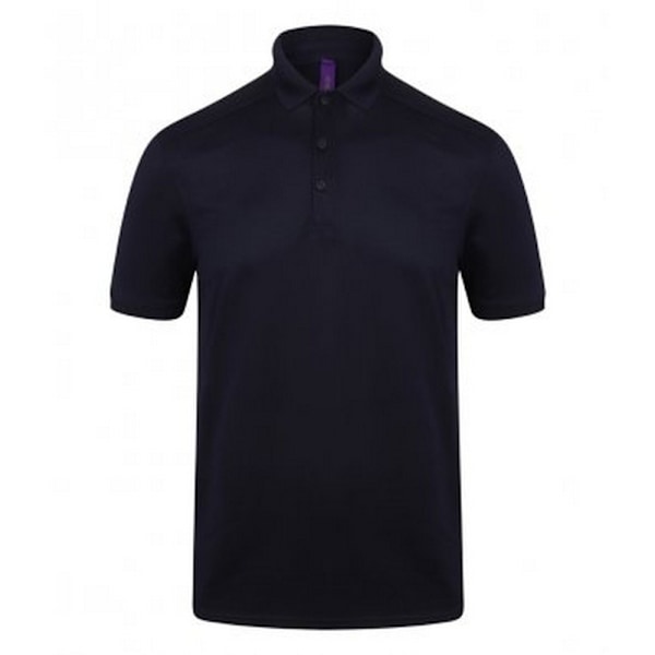 Henbury Herr Stretch Microfine Pique Poloskjorta L Oxford Navy Oxford Navy L
