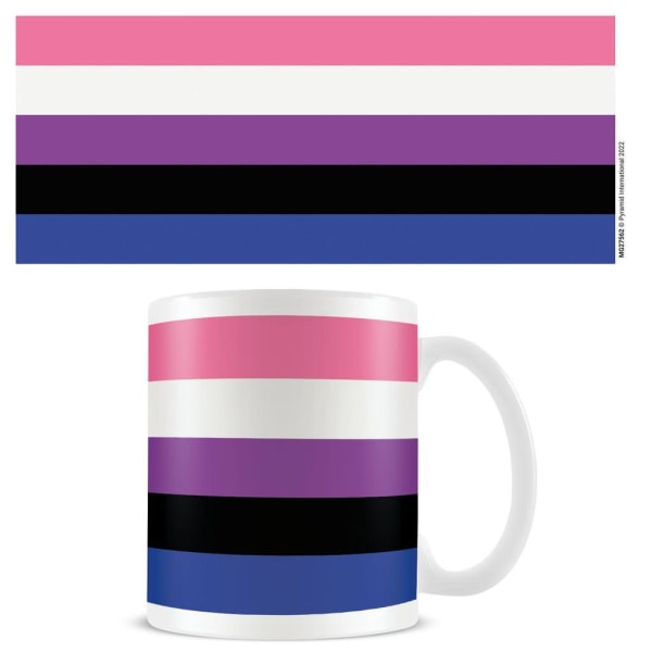 Pyramid International Genderfluid Flag Mug One Size Multicolour Multicoloured One Size