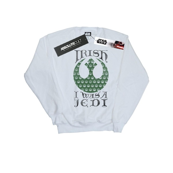 Star Wars Dam/Damer Irish I Was A Jedi Sweatshirt L Vit White L