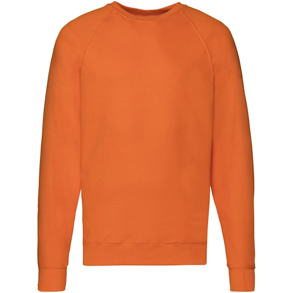 Fruit Of The Loom Herr Lätt Raglan Sweatshirt (240 GSM) Orange 2XL