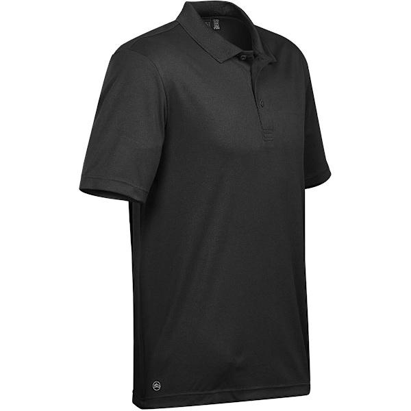 Stormtech Mens Eclipse H2X-Dry Pique Polo L Svart Black L
