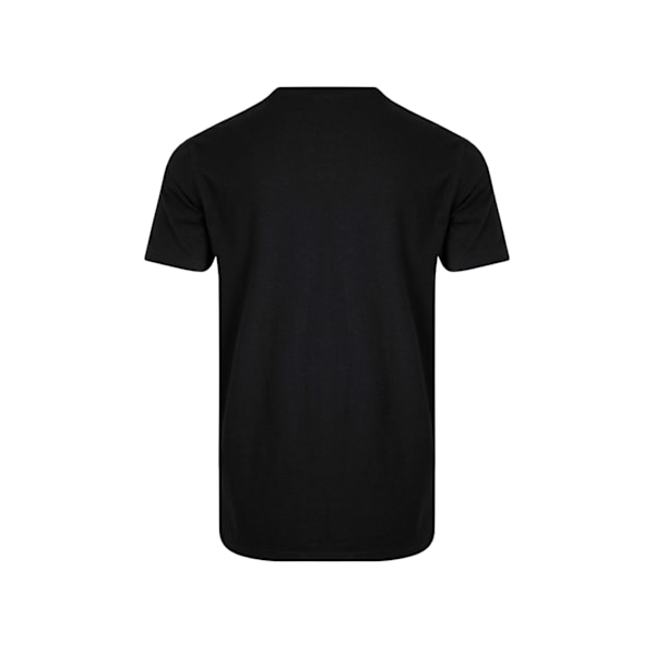 Weird Fish Herr T-shirt med Logotyp i Organisk Bomull 4XL Svart Black 4XL