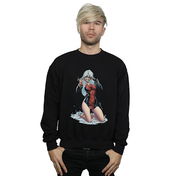 Marvel Herr Svart Katt Spider Suit Sweatshirt 4XL Svart Black 4XL
