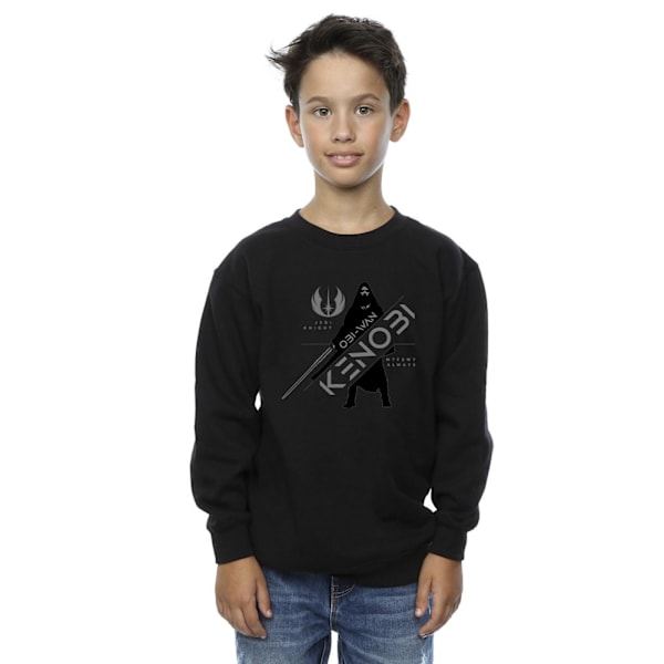 Star Wars Pojkar Obi-Wan Kenobi Jedi Knight Sweatshirt 3-4 År Black 3-4 Years