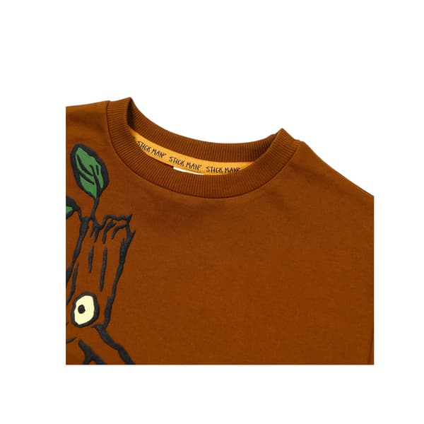 Gruffalo Barn/Barn Stickman Bomullströja 5-6 år Brown 5-6 Years