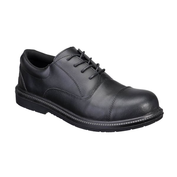 Portwest Herr S3 SR FO Säkerhetsskor i Läder 13 UK Svart Black 13 UK