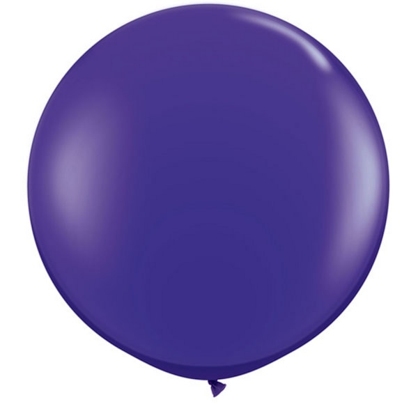 Qualatex 5 tum enkla latexpartyballonger (förpackning om 100) (48 färger) Quartz Purple One Size