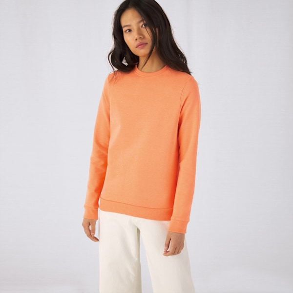 B&C Dam/Dam Set-in Sweatshirt M Ljus Orange Light Orange M