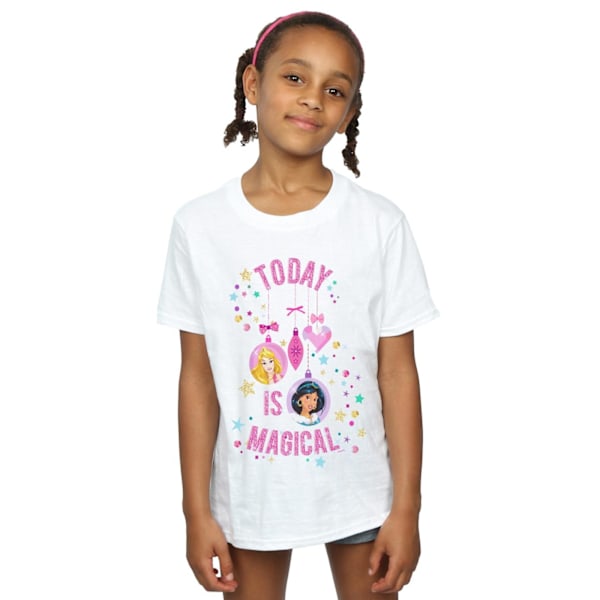 Disney Girls Princess Today Is Magical Bomull T-shirt 7-8 år White 7-8 Years