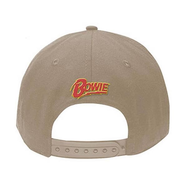 David Bowie Unisex Vuxen Flash Logo Baseball Cap En Storlek Sand/ Sand/Red One Size