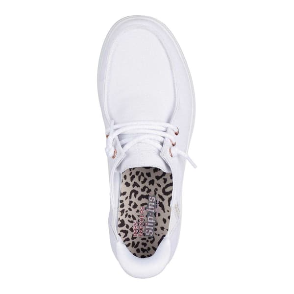Skechers Dam/Dam Skipcute Canvas Trainers 3 UK Vit White 3 UK