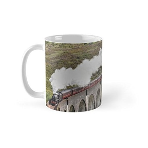 Pyramid International Steam Train på Glenfinnan Viaduct Mug One White/Green One Size