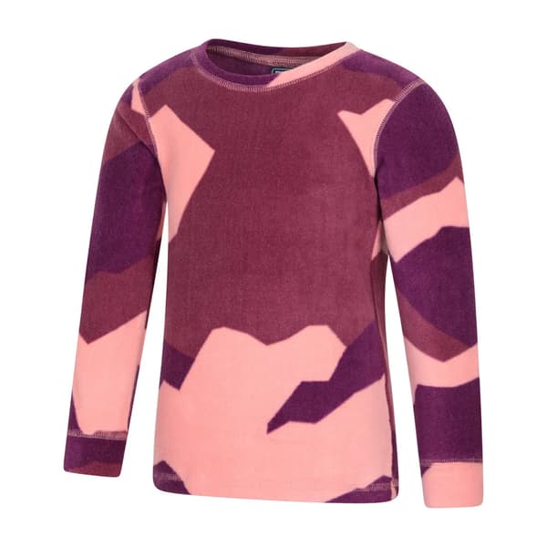 Mountain Warehouse Barn/Barn Camo Polar Fleece Underställ Coral 9-10 Years