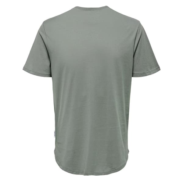Only and Sons Herr Crew Neck Oversized T-shirt L Grå Grey L