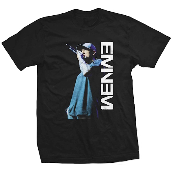 Eminem Unisex Vuxen Mikrofon T-shirt L Svart Black L