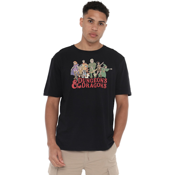 Dungeons & Dragons herr Line Up T-shirt M svart Black M
