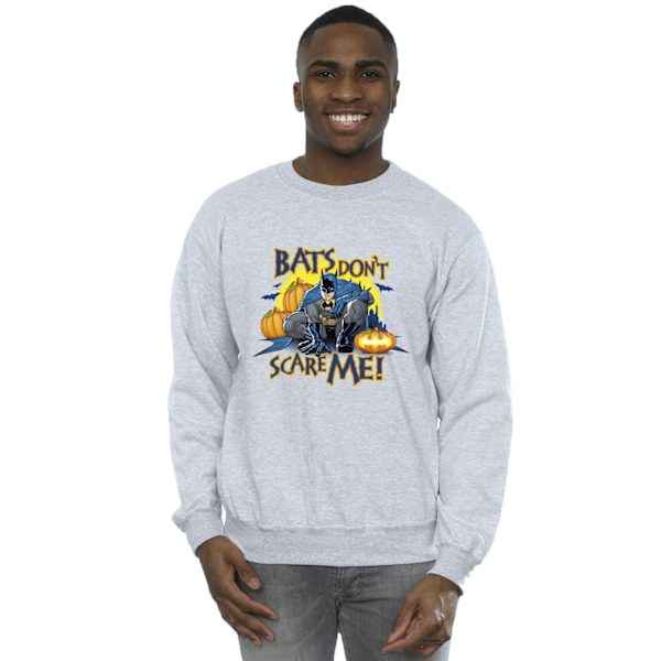 DC Comics Herr Batman Bats Don´t Scare Me Sweatshirt XXL Sports Sports Grey XXL