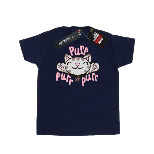 Big Bang Theory Soft Kitty Purr T-shirt för män, marinblå, storlek S Navy Blue S