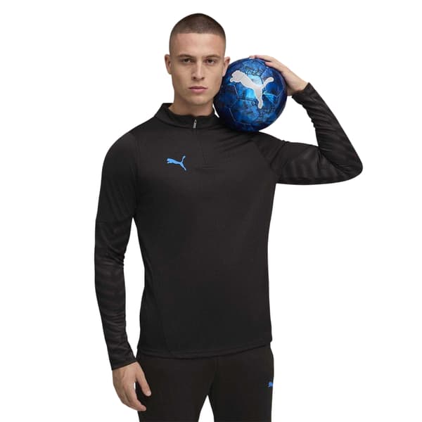 Puma Herr Individual Cup Drill Top S Svart Blå Black Blue S
